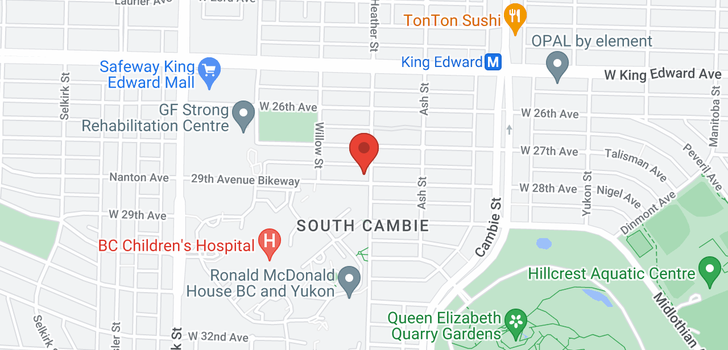 map of 707 W 28TH AVENUE